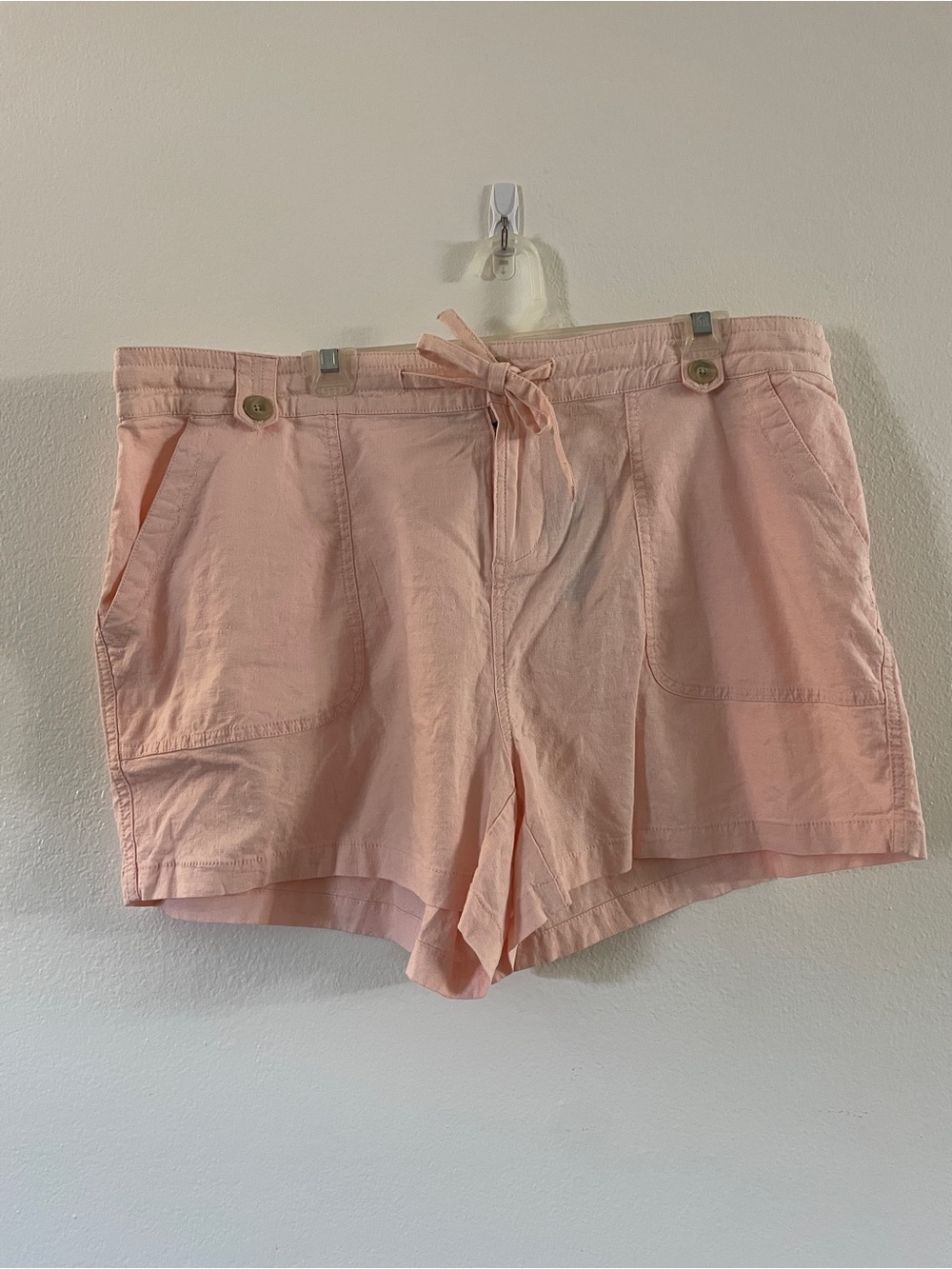 Torrid Pink Linen Shorts